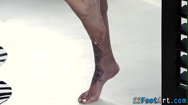 Foot fet babe facialized