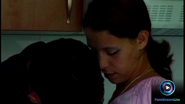 Busty housewife giving a sensual blowjob to her husband