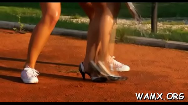 Adult females are in for a wet look nudity oral job together