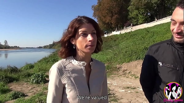 Beautiful couple Sandrine and Thibault fucks hard for the first time in front of the camera at Loire