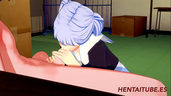 Black Clover - Noelle Silva chupa una polla y se corre en su boca y luego es follada y crempie en su coño - Hentai 3D