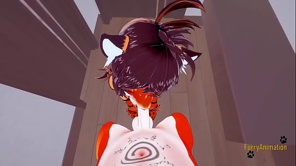 Furry Hentai 3D – POV Tigerin bläst und wird von Fuchs gefickt – japanischer Manga-Anime-Yiff-Cartoon-Porno