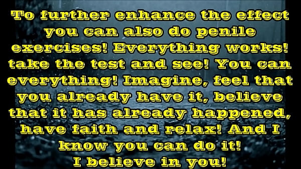 Augmentez votre pénis (bruit de pluie) - Faites des exercices de Kegel assis sur une serviette (144 répétitions, 9 séries) - La taille du pénis est liée à la taille que vous pouvez gérer ! Plus vos muscles pelviens sont forts, plus votre pénis est gros ! Étudiez le pompoarisme !