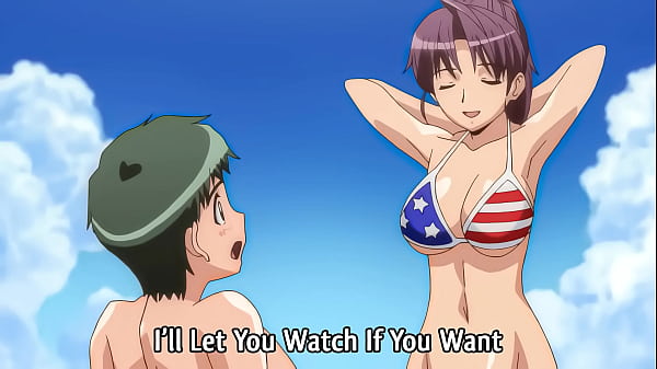 Hentai &ndash_ Ältere Stiefschwester geht oben ohne am Strand! [Unzensiert] [Untertitelt]