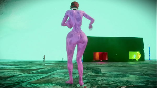Solo Ass - Ass from Ceca - Robot Girl Striptease Mu&ntilde_eca Moving the Ass - RTX - Animations with Ass physics