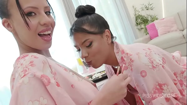 The Puke Geisha'_s starring Elisa Santos and Ob Slave a Intense Scene Doing Anal, Drinking and Piss