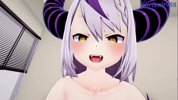 La Darknesss and Inugami Korone intense sex. - Hololive VTuber POV Hentai