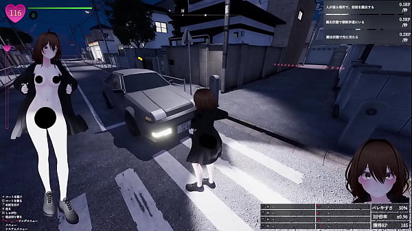 【プレイ動画001】閑静な住宅街で裸コート露出！秘密のエクスポーズ バレないように露出するマナカさん