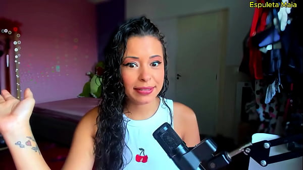 Hot brunette talking dirty for you to enjoy