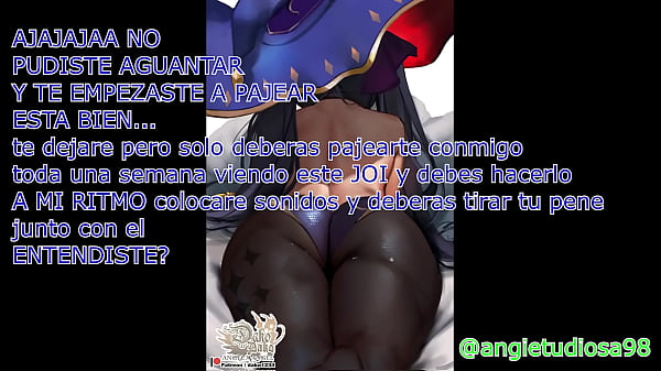 JOI ESPA&Ntilde_OL anime, instrucciones para masturbarse, CEI mirándote espiar fembom hentai