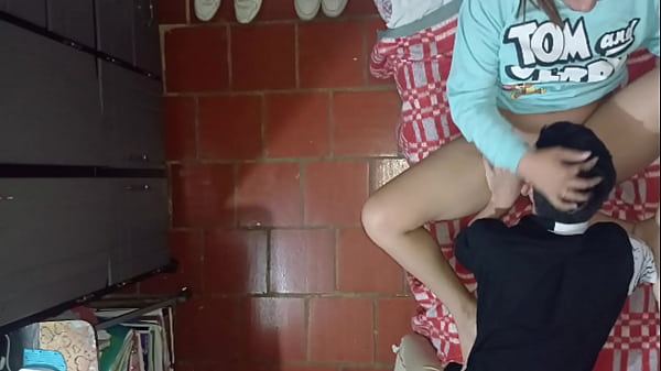 CAMERA records how THE OLDER STEPSON has SEX WITH HIS STEPMOTHER - the camera is placed on the ceiling and they were fucking