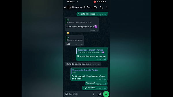 Sharon y un desconocido de un Grupo de WhatsApp viene a mi casa mientras mi esposo trabaja me da verga y unas ricas mamadas de culo todo termina grabado por una camara oculta me convert&iacute_ en su puta