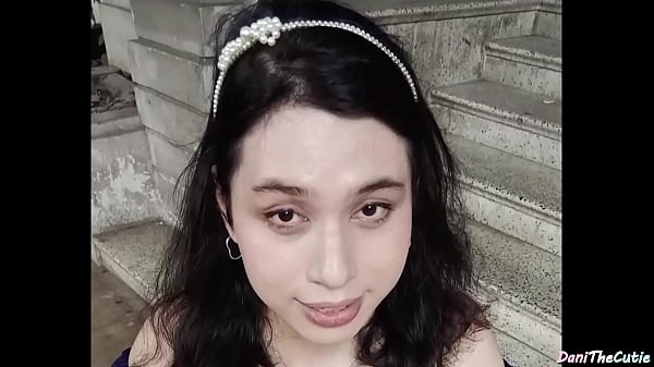 Sexy pinay tranny DaniTheCutie flashes her tits in public and her ass inside the restroom