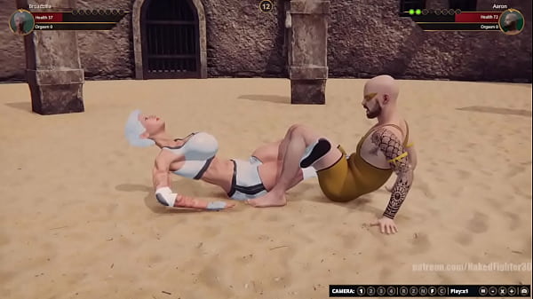 Broadzilla VS Aaron (combattente nudo 3D)