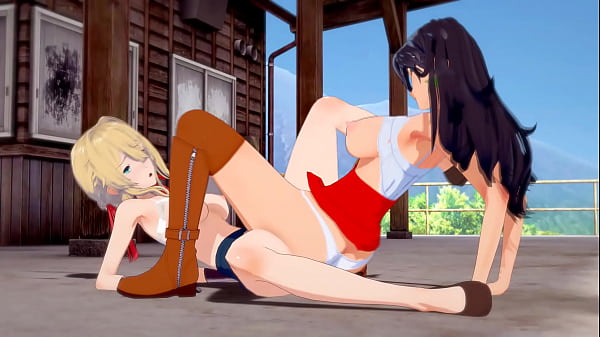 Violet Evergarden x Cattleya Baudelaire - Sforbiciata lesbica