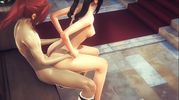 Hentai Uncensored - Yumiko joue avec ses amis et se fait baiser deux fois avec un creampie dans une église - Japanese Asian Manga Anime Game Porn