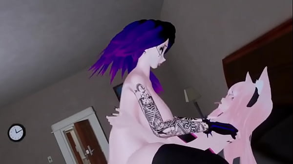 Huge futa cock girl fucked big MILF