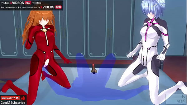 Creampie anime érotique 3P avec Rei et Asuka, lesbienne incluse échantillon gratuit