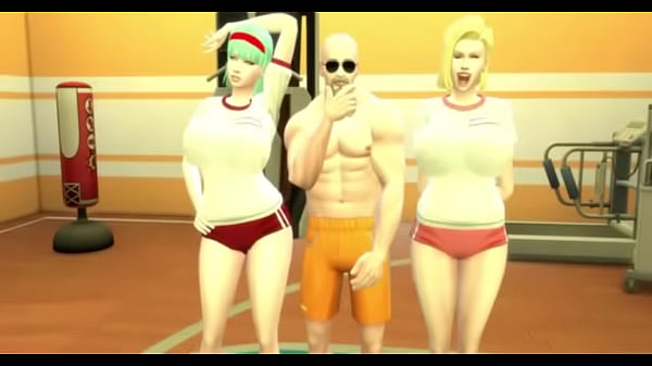 Dragon Ball Porn Epi 28 El Maestro Pervertido Roshi Entrena a Bulma y Numero 18 Hermosas Esposas Calientes Hentai