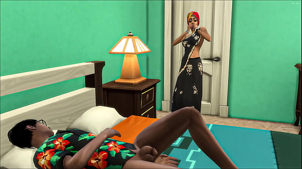 Indian widowed step mother catches her son naked in his bed while she was taking a nap and she couldn'_t stand it anymore and she sucked because she was very horny - Mom and Stepson