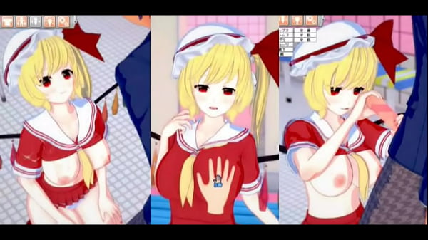 [Eroge Koikatsu!] Touhou Flandre Scarlet rubs her breasts H! 3DCG big breasts anime video (Touhou Project) [Hentai game]