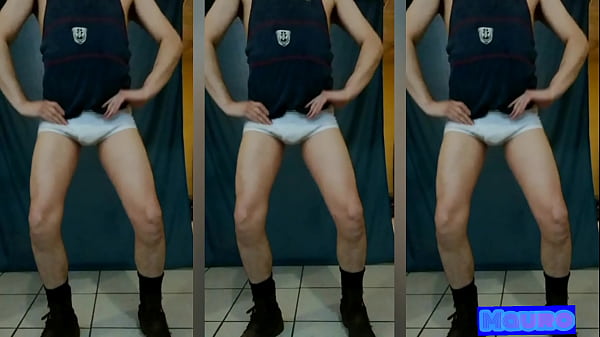 Alejandro Mistral's bulge in a white underwear