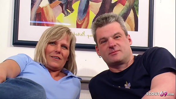 Husband lets strange guys fuck his mature wife in a threesome