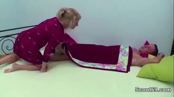 Mom wakes up step-son and gets in the ass